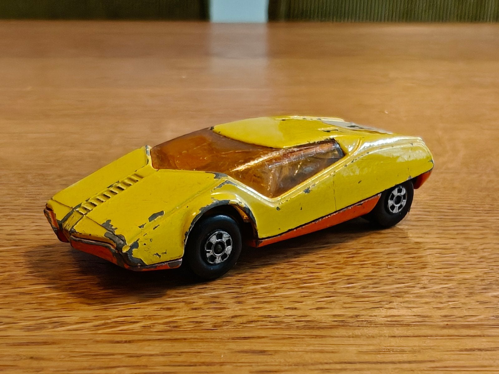 Matchbox Datsun 128X GEEL, Ophalen of Verzenden, Zo goed als nieuw, Auto