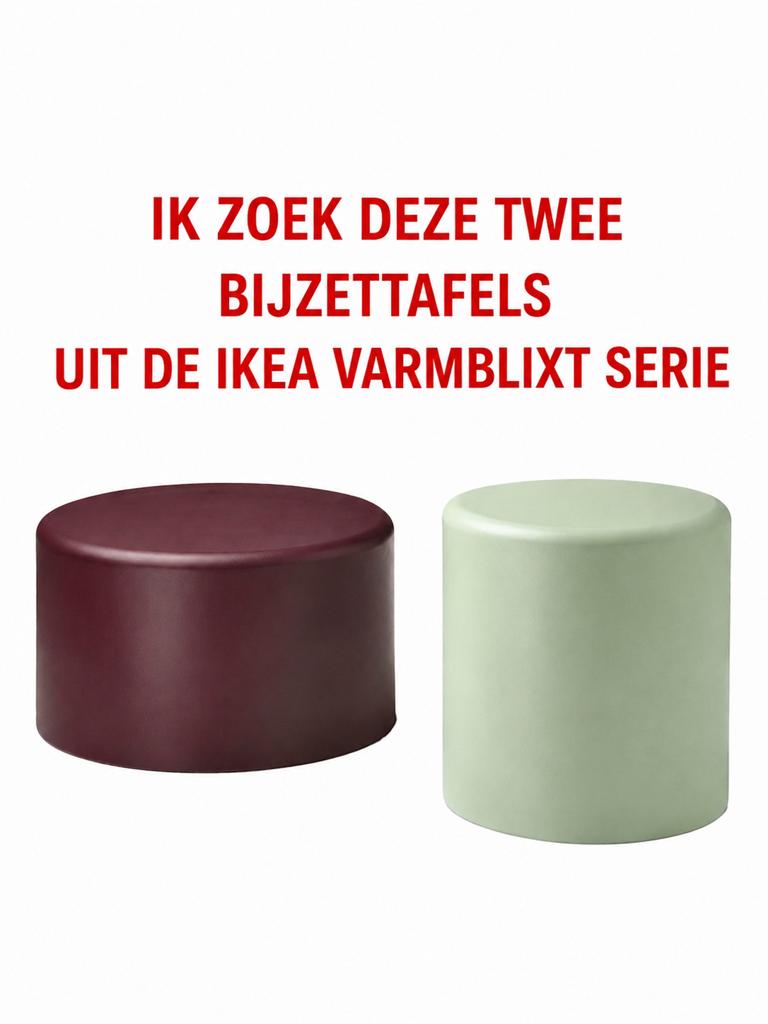 Looking to buy  VARMBLIXT coffe tables, Minder dan 55 cm, Ophalen of Verzenden, Zo goed als nieuw, 60 cm of meer