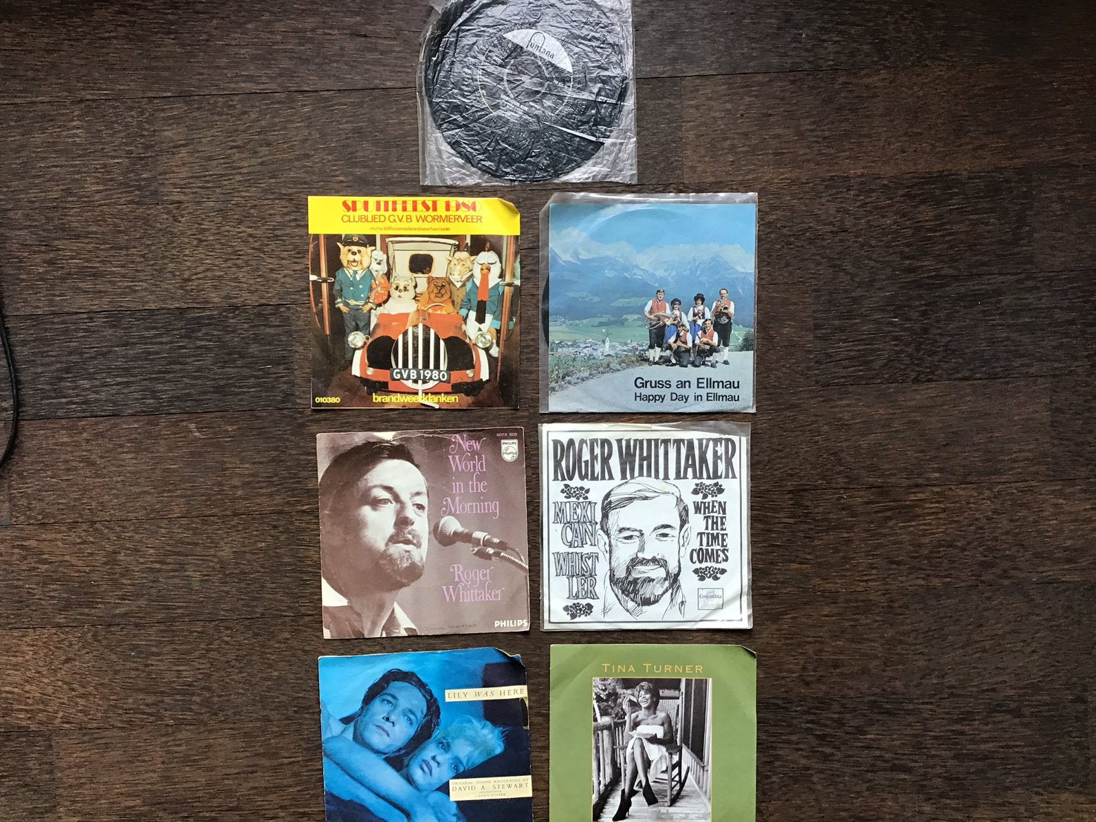 7 Singles vinyl o.a. Tina Turner - Roger Whittaker etc., Ophalen of Verzenden, Zo goed als nieuw, Pop