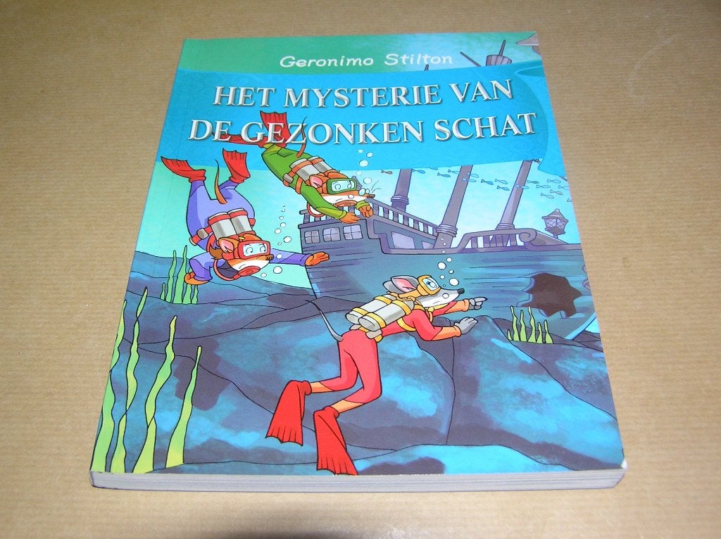 Het mysterie van de gezonken schat- Geronimo Stilton 5, Ophalen of Verzenden, Zo goed als nieuw, Geronimo Stilton, Fictie