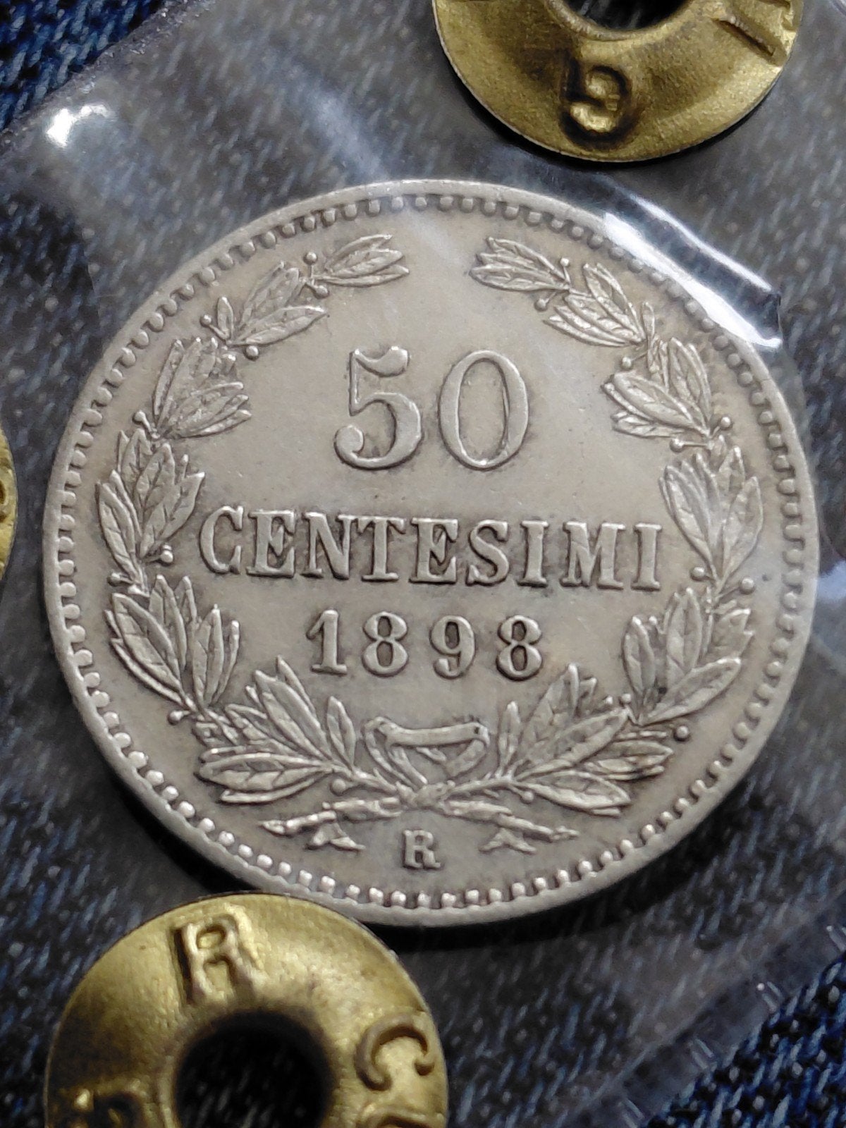 San Marino 50 Centesimi 1898 - Zilver UNC, Verzenden, Italië, Losse munt, Zilver