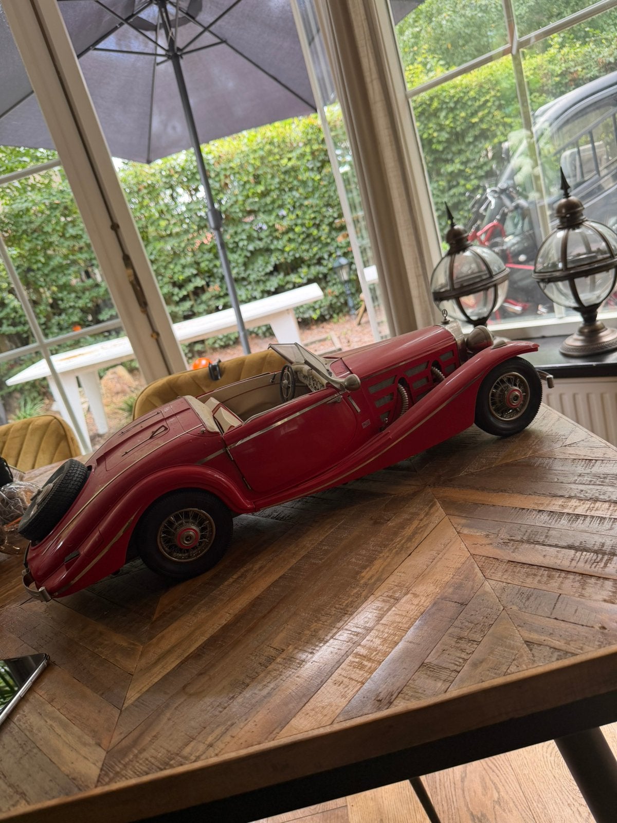 Pocher 1:8 Mercedes Benz 500K Roadster Oldtimer Modelauto, Hobby en Vrije tijd, Ophalen, Gebruikt, 1:5 t/m 1:8, Auto