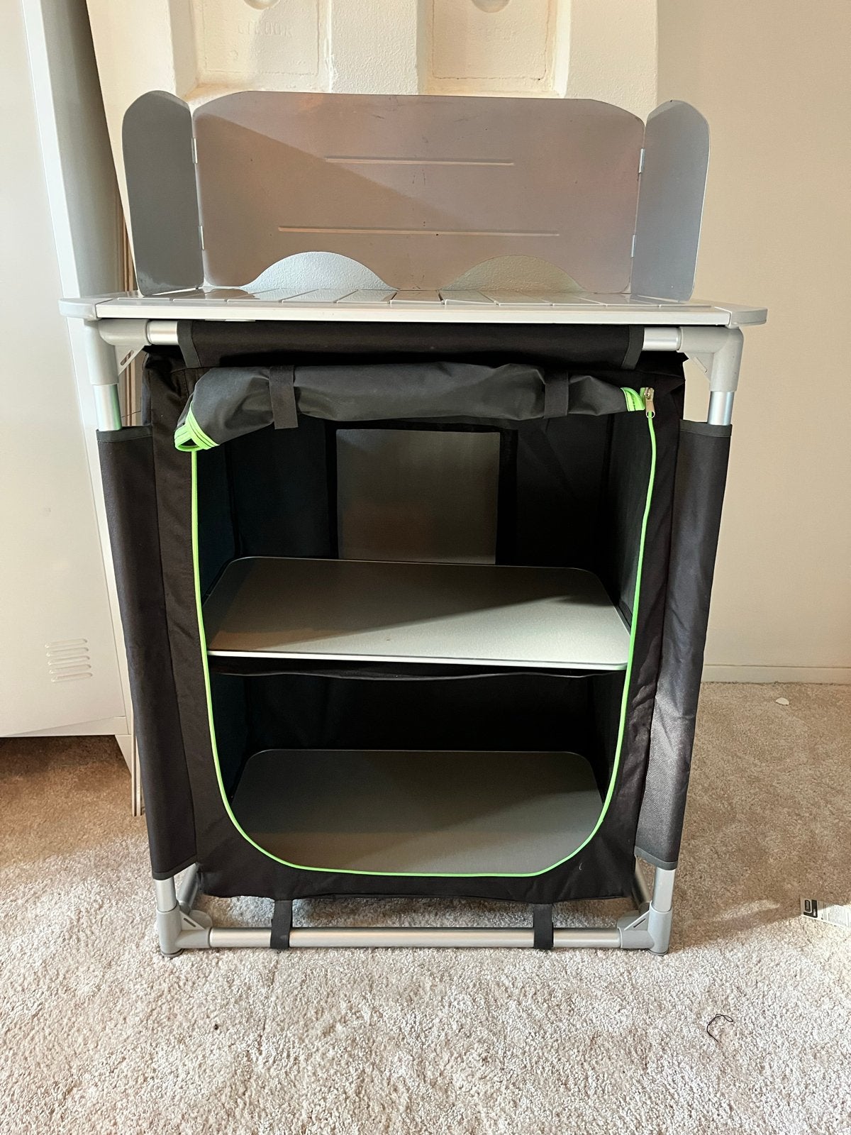 Camping Keuken Kastje met Windscherm, Caravans en Kamperen, Kampeeraccessoires, Ophalen, Gebruikt