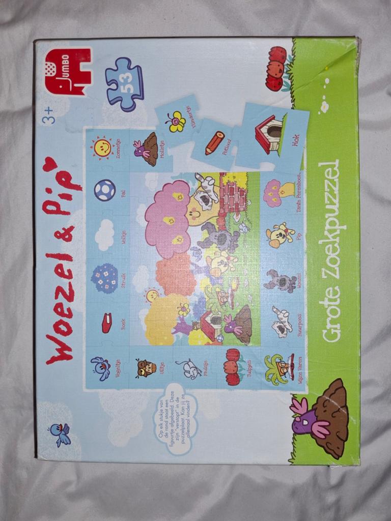 Woezel & Pip Grote Zoekpuzzel - 53 stukjes, Ophalen of Verzenden, 10 tot 50 stukjes, Gebruikt, 2 tot 4 jaar