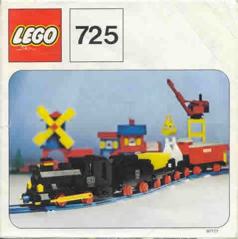 Lego 12V Freight Train and Track Instructie Boekje 725-2, Gebruikt, Overige thema's, Lego, Overige typen