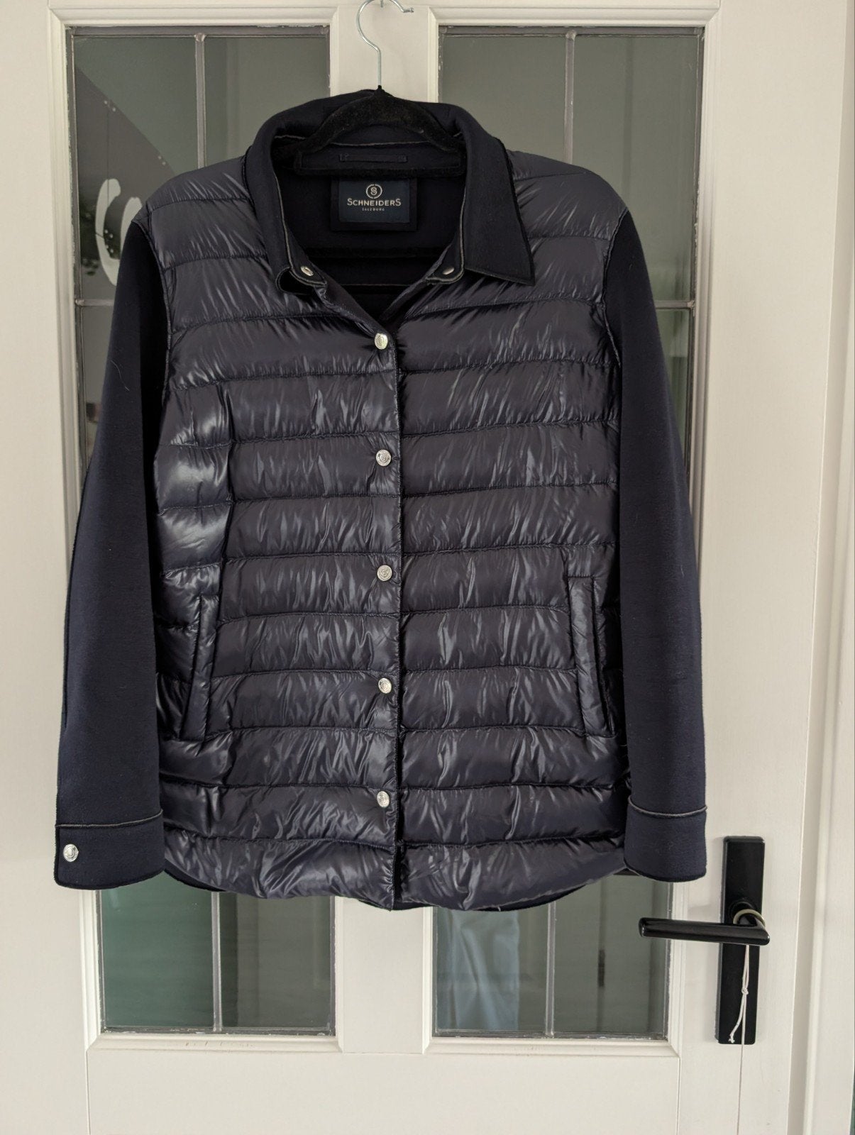 Schneiders Salzburg Janika donsjas met gebreide mouwen, Blauw, Schneiders Salzburg, Maat 42/44 (L), Ophalen of Verzenden