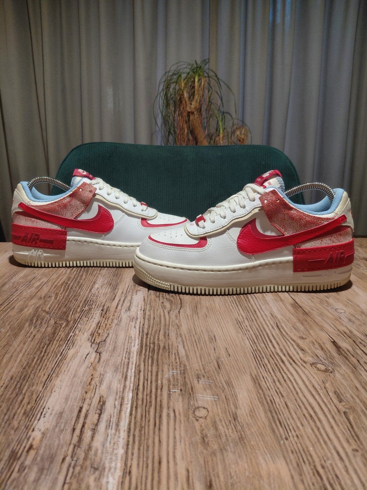 Nike Air Force 1 Shadow 'Cracked Leather' Size 38, Wit, Nike, Ophalen of Verzenden, Sneakers of Gympen