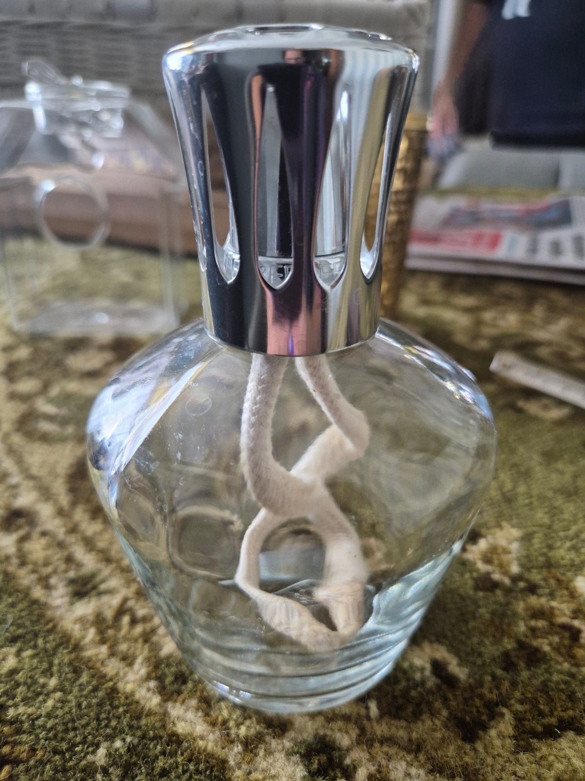 Lampe Berger Paris brander - Geurbrander, Ophalen of Verzenden, Nieuw, Zilver, Glas