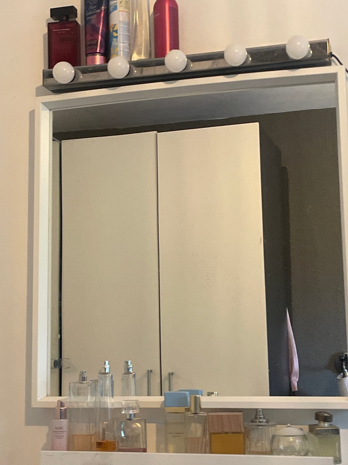 IKEA spiegel met verlichting, Ophalen, Gebruikt, Minder dan 100 cm, Rechthoekig