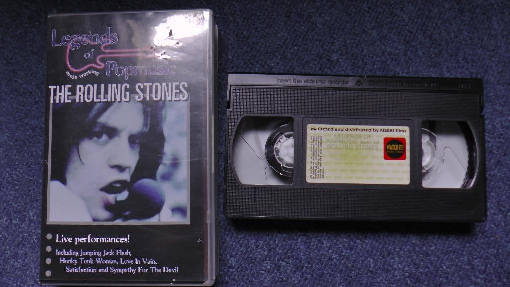 Rolling Stones - Live Performances originele VHS Videoband, Alle leeftijden, Ophalen of Verzenden, Gebruikt, Overige genres