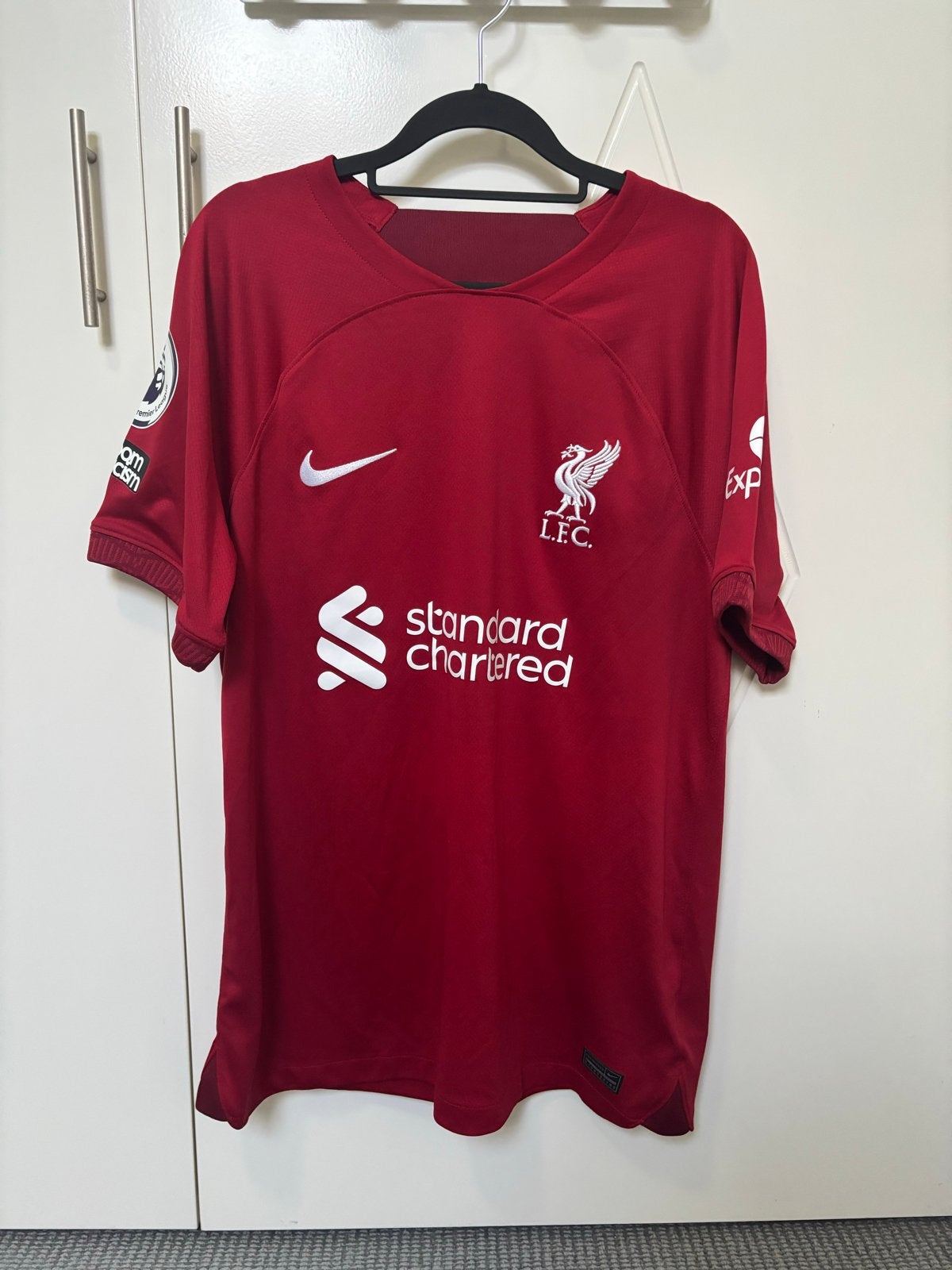 Virgil van Dijk Liverpool Thuisshirt 2022/23, Maat M, Ophalen of Verzenden, Zo goed als nieuw, Shirt