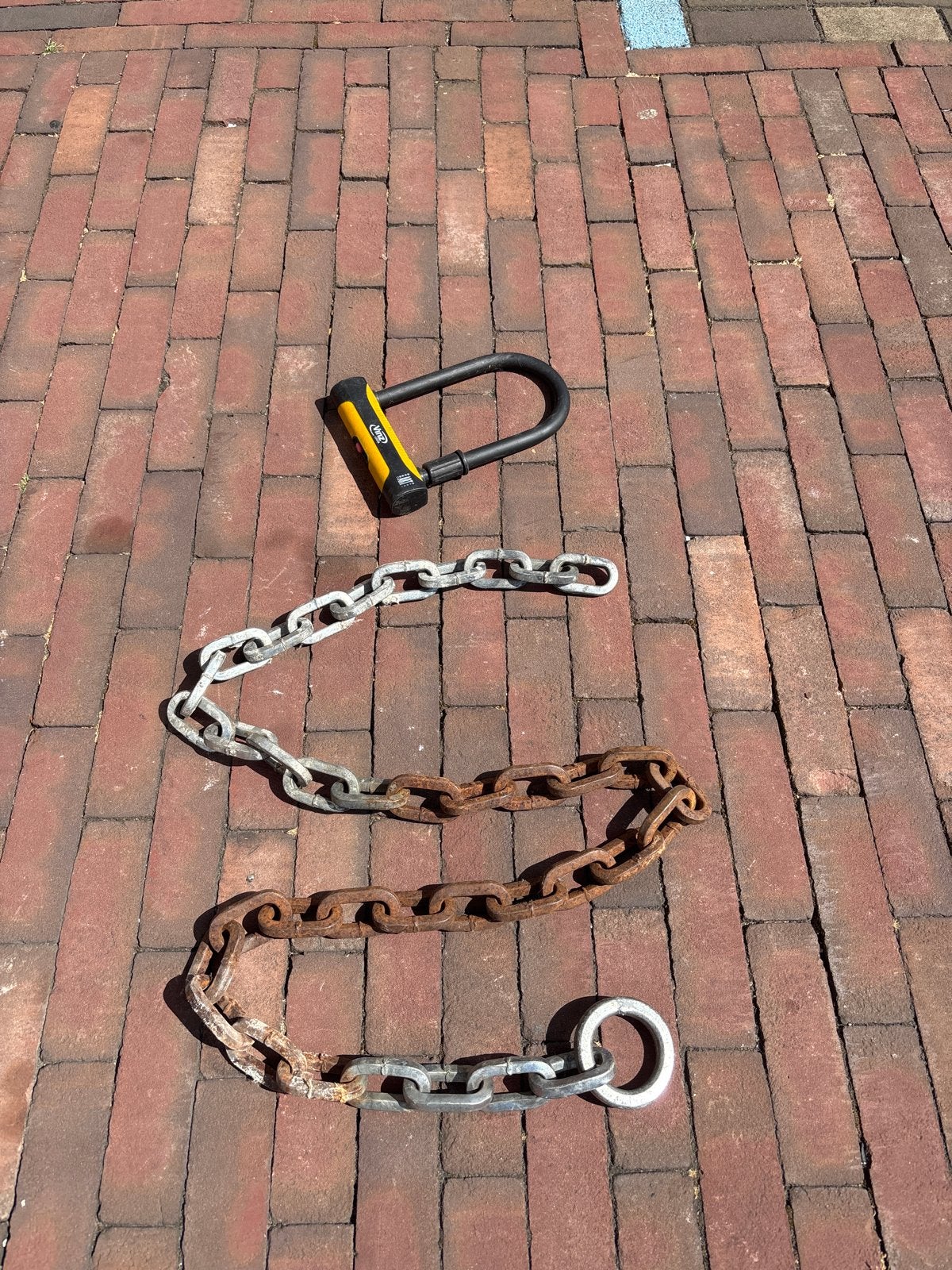Vinz Locks ART-slot met ketting - Oppervlakkige roest, Ophalen of Verzenden, Gebruikt