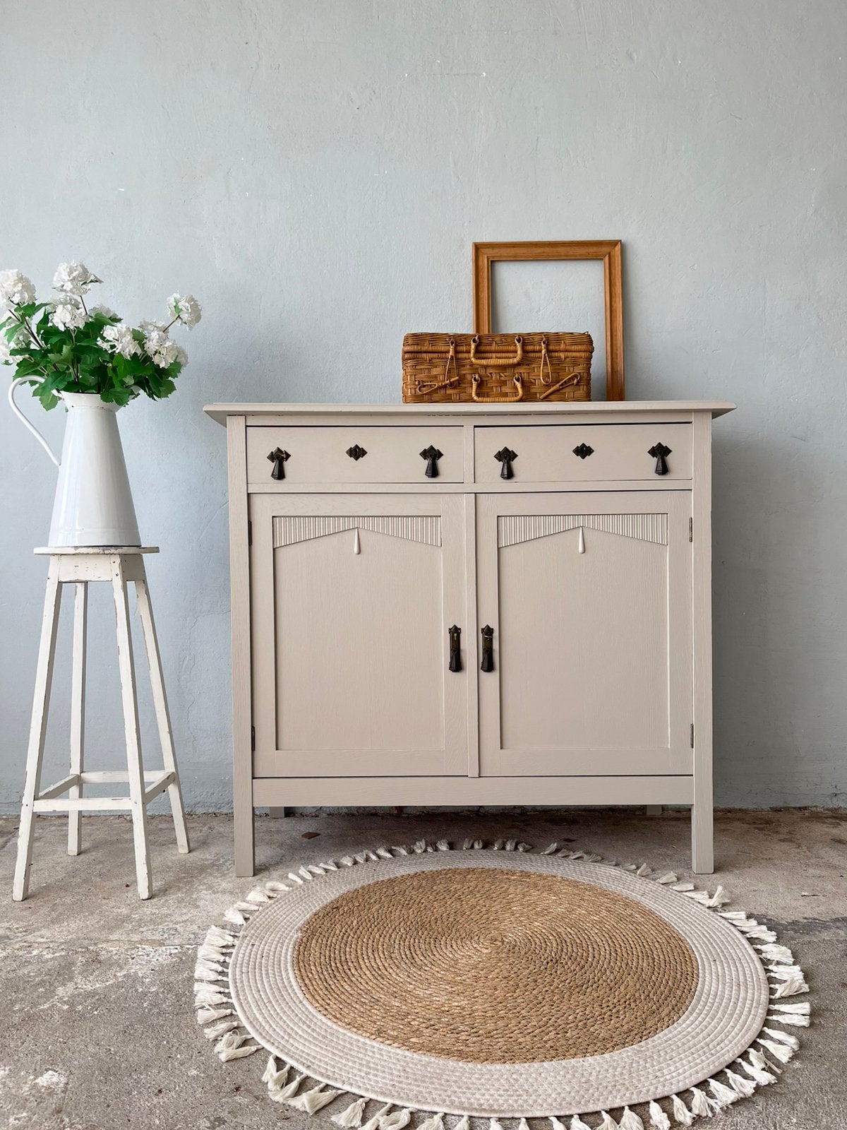 Eiken dressoir art deco kastje vintage commode brocante, Ophalen, Eikenhout, Landelijk brocante vintage art deco, Zo goed als nieuw