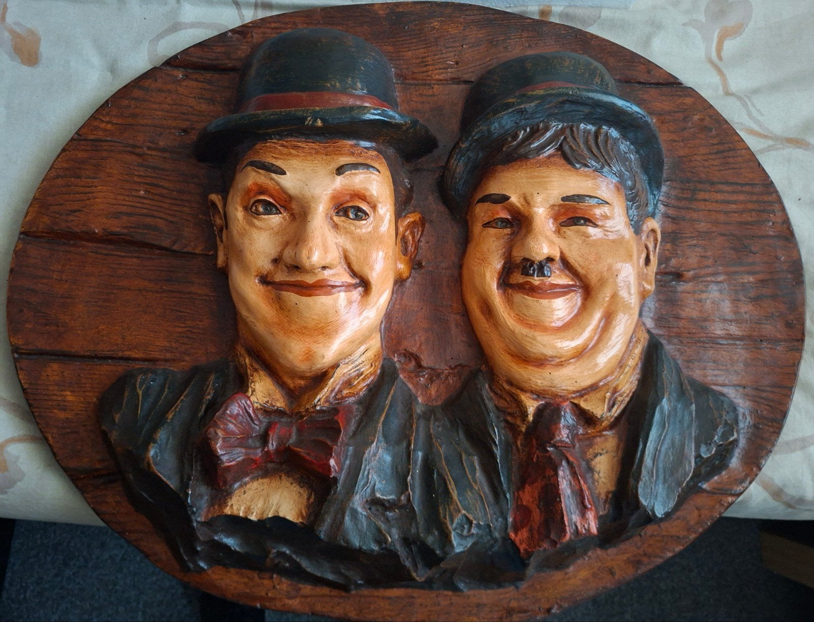 wandBord LAUREL EN HARDY, Ophalen