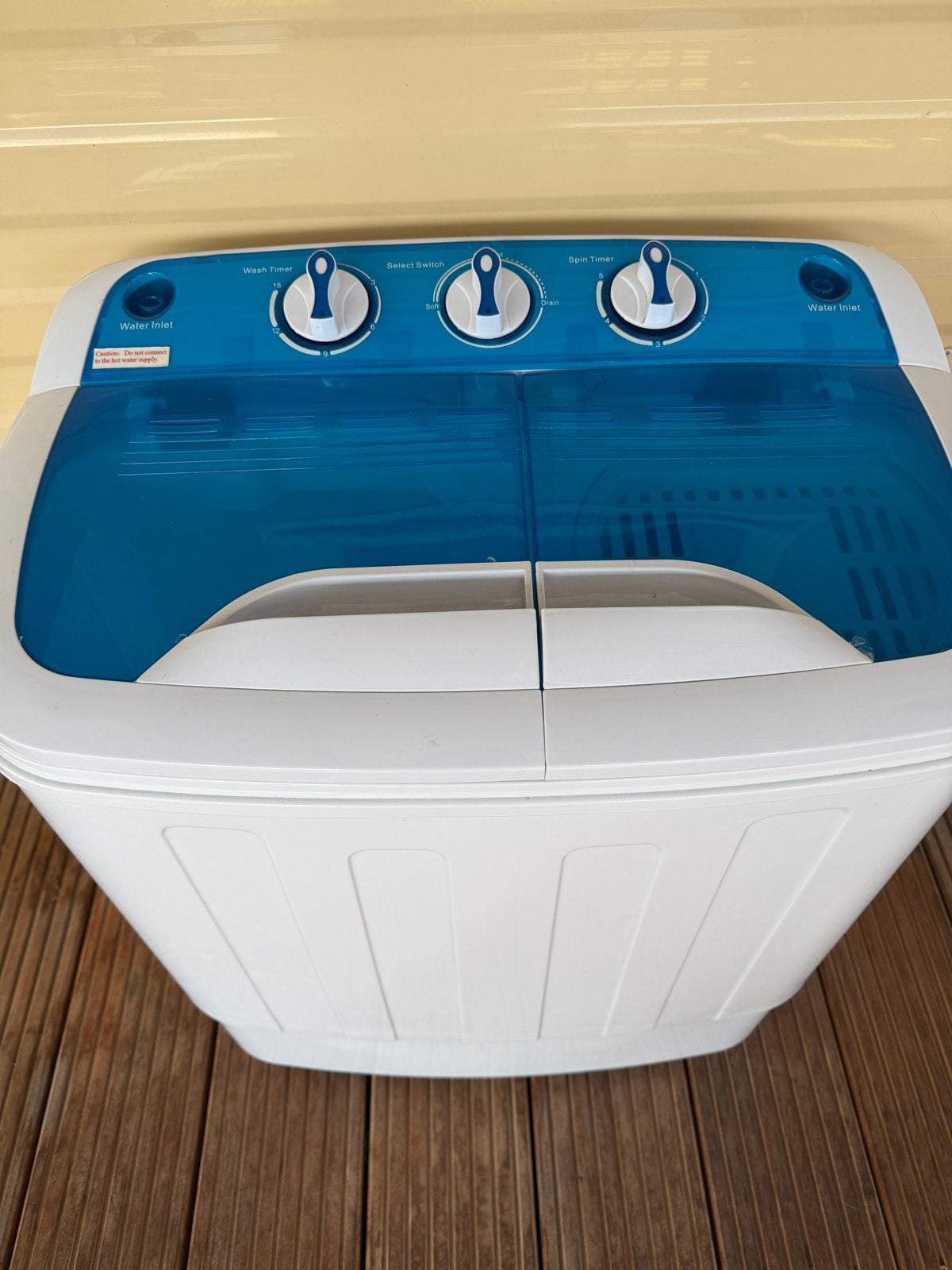 Compacte camping wasmachine - VidaXL 3.6kg, Witgoed en Apparatuur, Wasmachines, Ophalen, Minder dan 1200 toeren, Minder dan 85 cm