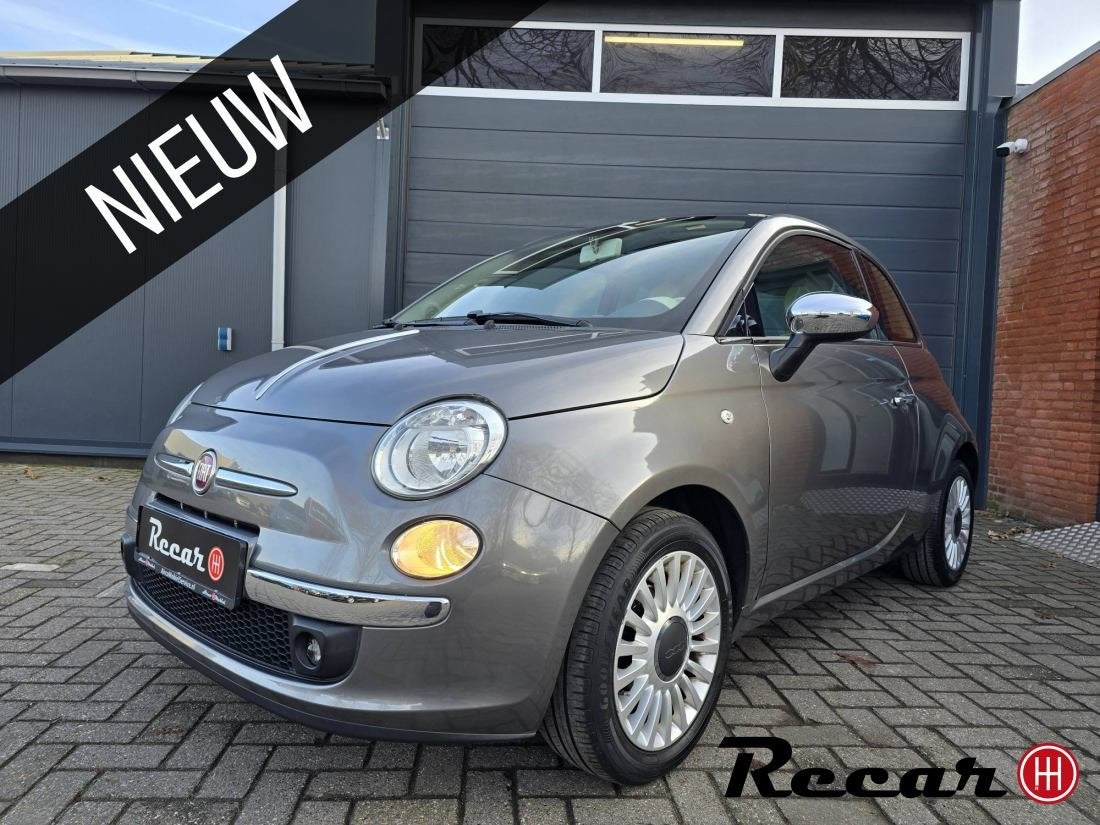 Fiat 500 - 1.2 Lounge/Airco/Panorama/Pdc/Distb.Vv., Auto's, Fiat, Voorwielaandrijving, Euro 5, Gebruikt, 1242 cc