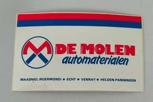 Sticker de Molen automaterialen, Verzamelen, Ophalen of Verzenden, Zo goed als nieuw, Bedrijf of Vereniging