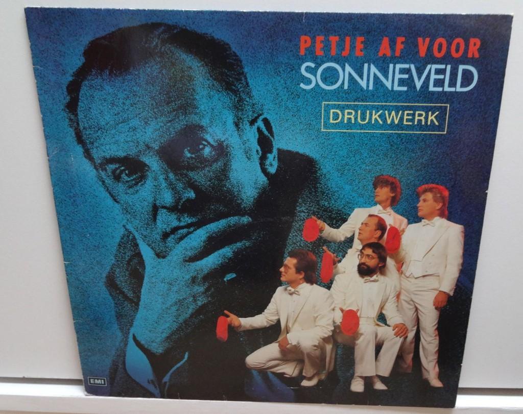 oude LP DRUKWERK - petje af voor Sonneveld -, Cd's en Dvd's, Vinyl | Nederlandstalig, 1980 - 1989, Ophalen of Verzenden, Zo goed als nieuw