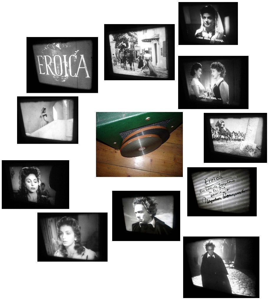 16mm film Eroica - 1949 - zw/w - 90min - redelijke staat -, Ophalen of Verzenden, 16mm film