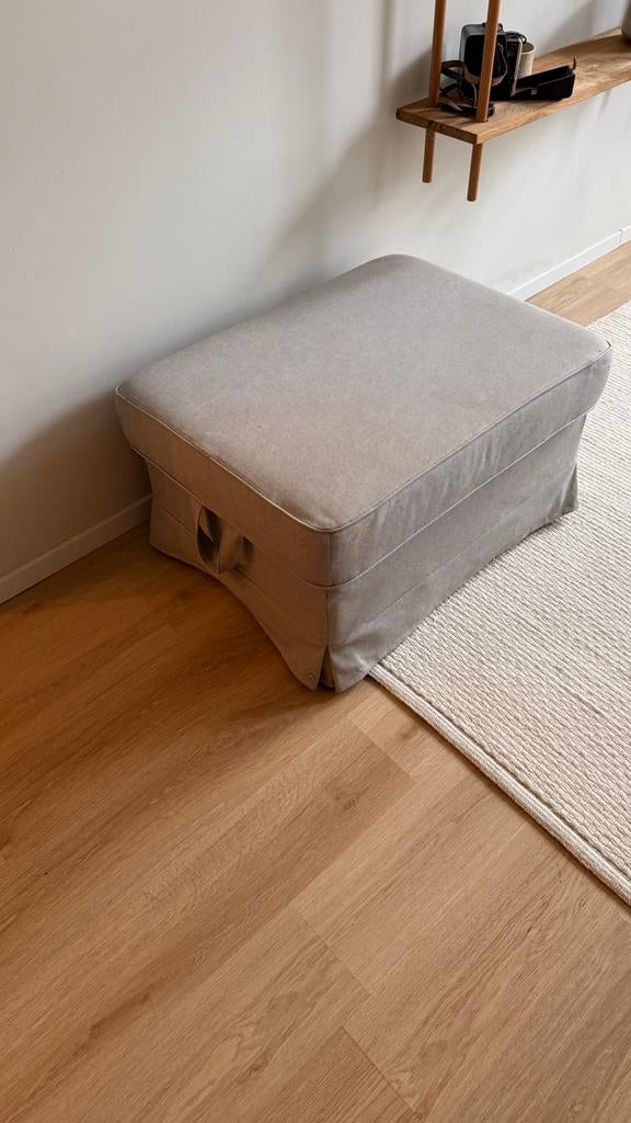 Ikea Ektorp poef met afneembare hoes en deksel, Ophalen, Gebruikt, Stof