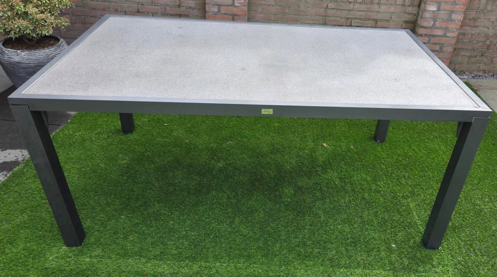 Complete tuinset met Madison kussens, Tuin en Terras, Tuintafels, Gebruikt, Rechthoekig, Aluminium, Ophalen