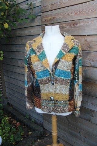 Vest oker/ blauw Lulu-H S winter Vaste prijs AANBIEDING, Blauw, Ophalen of Verzenden, Zo goed als nieuw, Maat 36 (S)