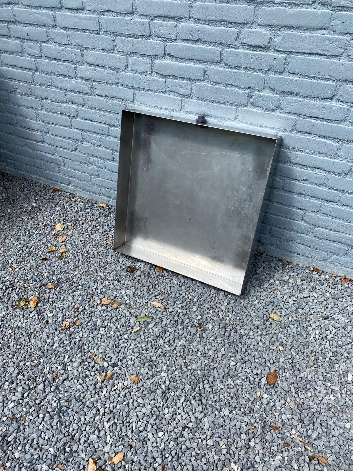 RVS Wasmachine Opvangbak met Afvoer - Diverse Maten, Ophalen, Gebruikt