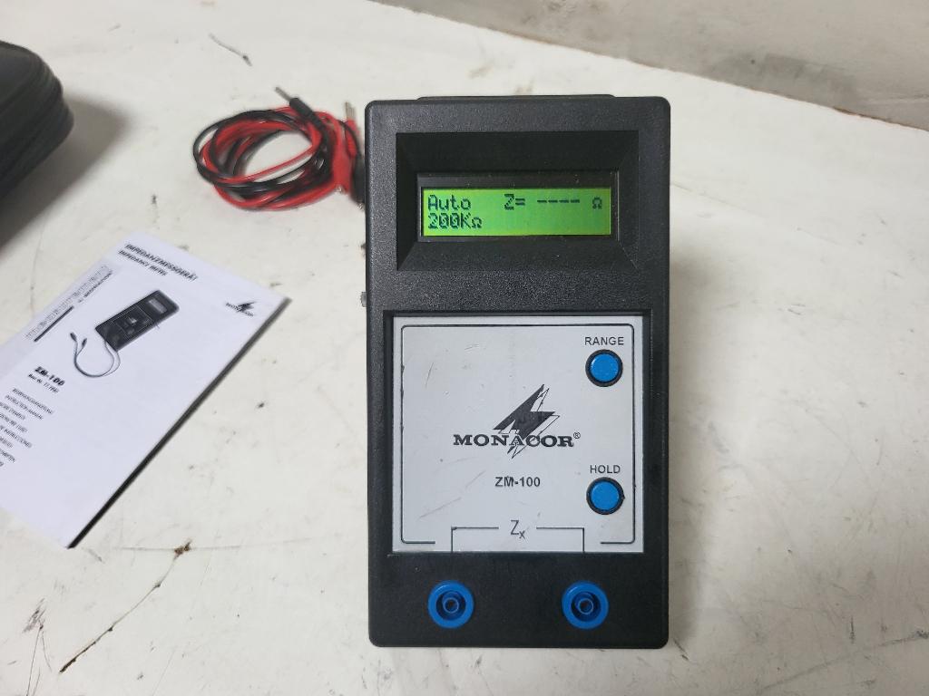 Monacor ZM-100 Impedantie Meter, Ophalen of Verzenden, Zo goed als nieuw