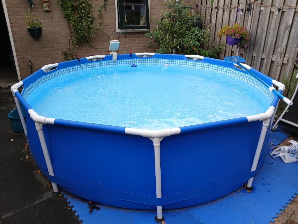 Zwembad Intex rond 305 + pomp en toebehoren, Ophalen, Gebruikt, Minder dan 80 cm, Rond