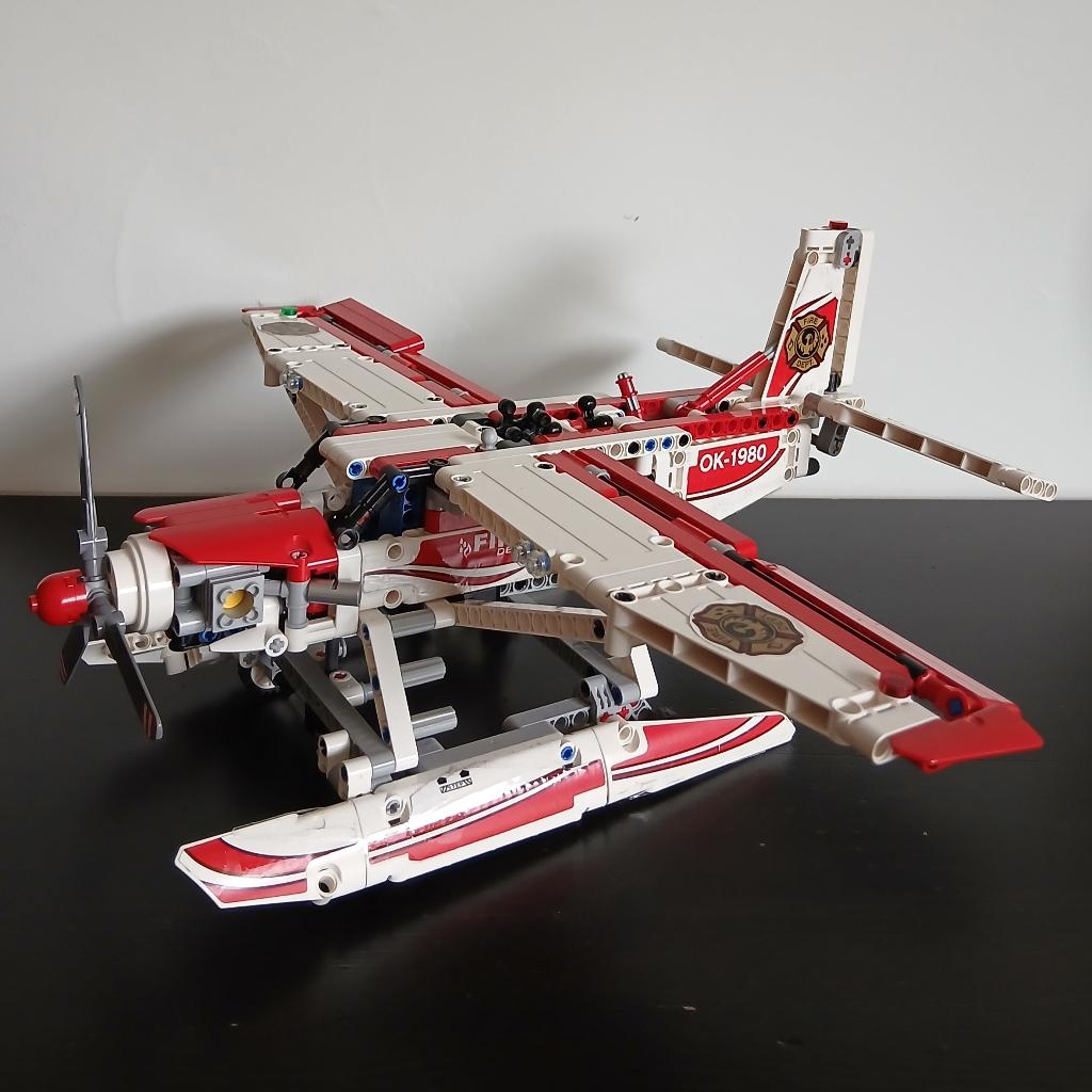 Lego Technic blusvliegtuig / straaljager (2IN1), Ophalen, Gebruikt, Lego, Compleet