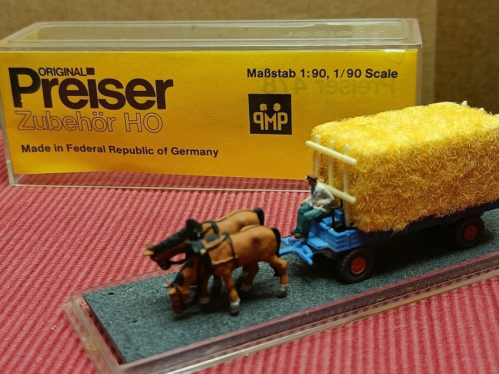 PREISER paard en wagen. nr.478 scenery H0, Overige merken, Natuur, Gelijkstroom of Wisselstroom, Ophalen of Verzenden