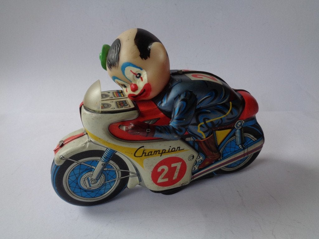 Oude blikken ATC Motorfiets. Japan, jaren 60''s, friction, Ophalen of Verzenden, Gebruikt
