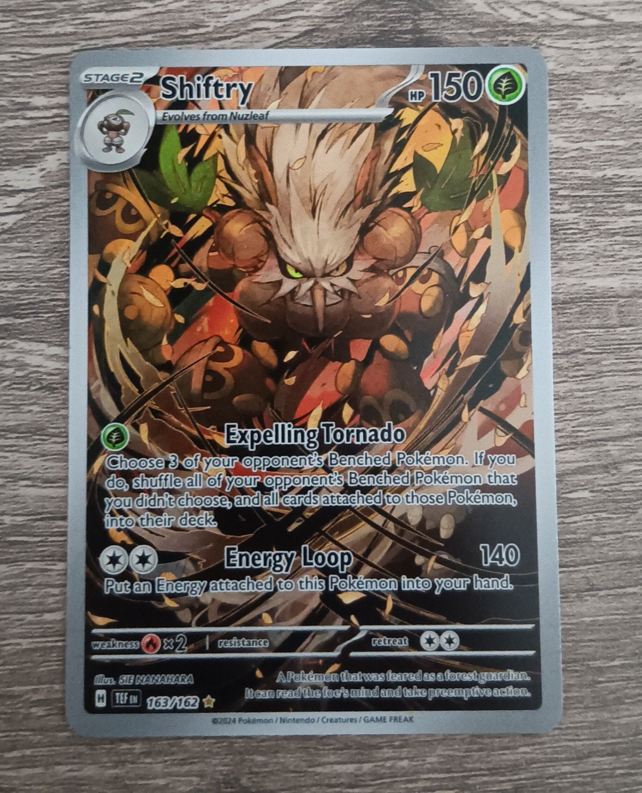 Shiftry Temporal Forces, Ophalen of Verzenden, Zo goed als nieuw, Losse kaart, Foil