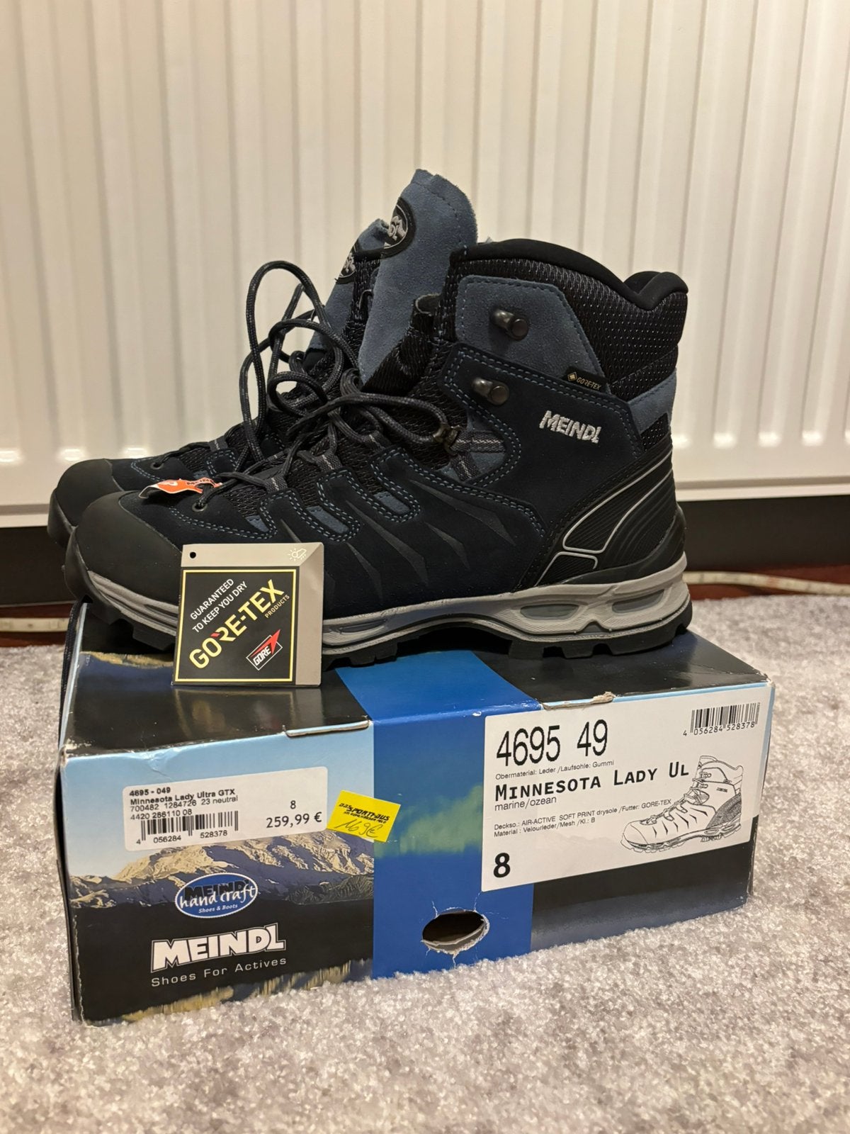 Meindl minnesota bergschoenen maat 42 goretex, Ophalen of Verzenden, Nieuw