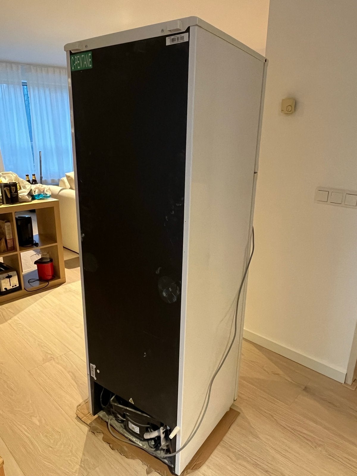 Whirlpool Koelkast very used, Ophalen, 200 liter of meer, 60 cm of meer, Met aparte vriezer