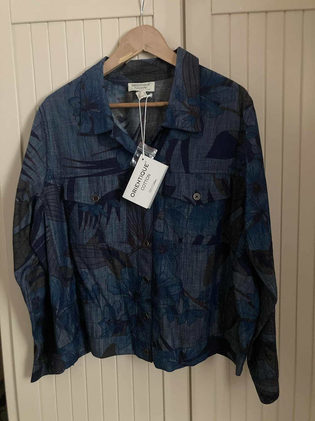 Nieuw Orientique jasje maat 44 - Van €99,95 voor €50,-, Kleding | Dames, Ophalen of Verzenden, Nieuw, Maat 42/44 (L), Blauw