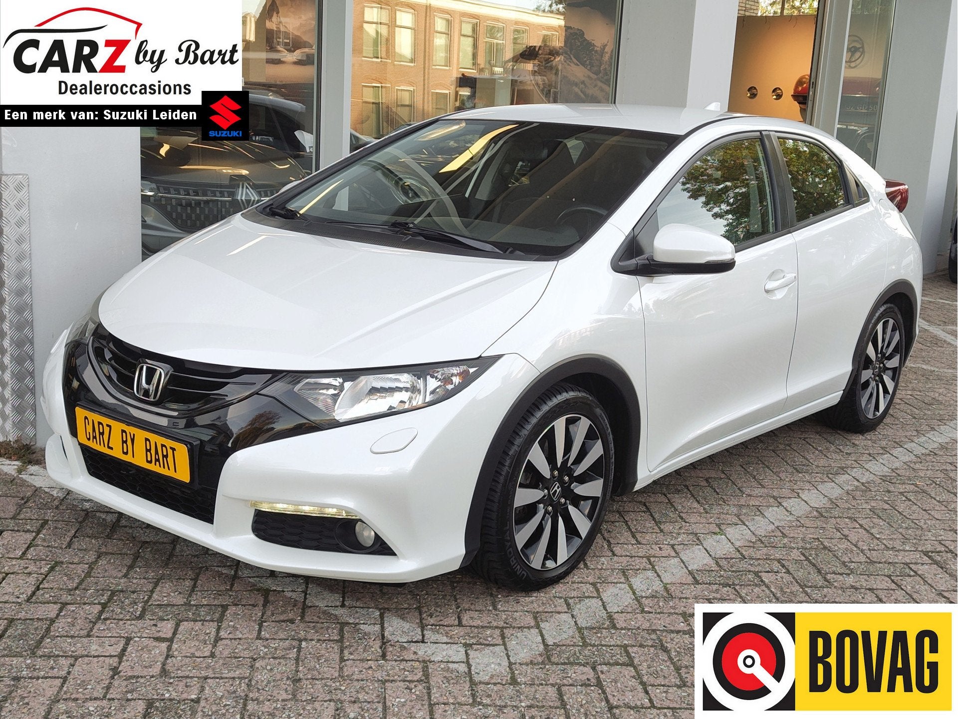 Honda Civic 1.8 SPORT Camera | Cruise | Clima | Stoelverwarm, Auto's, Voorwielaandrijving, Stof, Gebruikt, Zwart