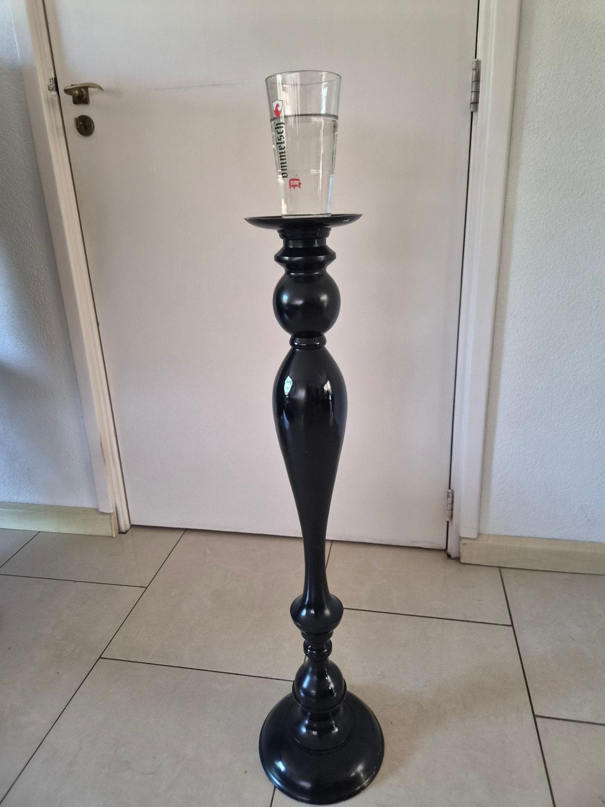 Hoge Zwarte Standaard - 80 cm - Multifunctioneel, Ophalen, Overige materialen, Gebruikt, Zwart