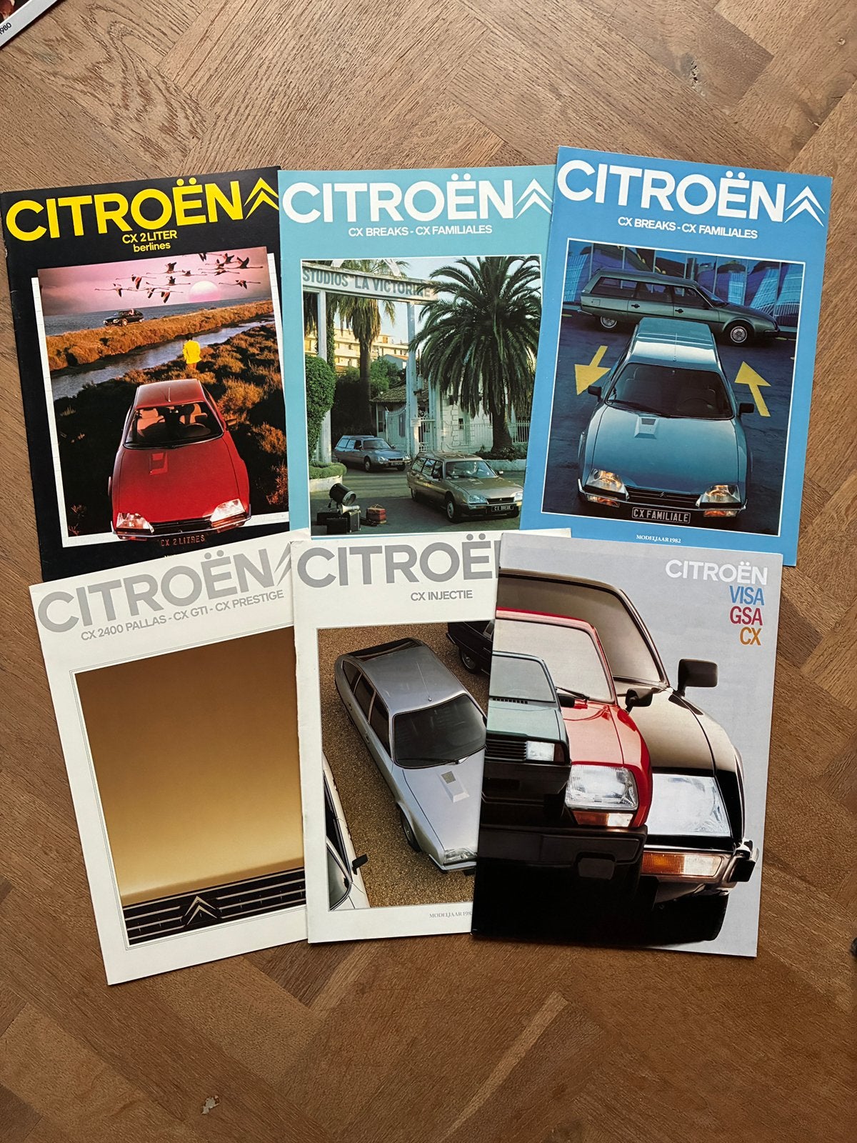 Citroën CX brochures - 6 stuks, Verzenden, Zo goed als nieuw, Citroën