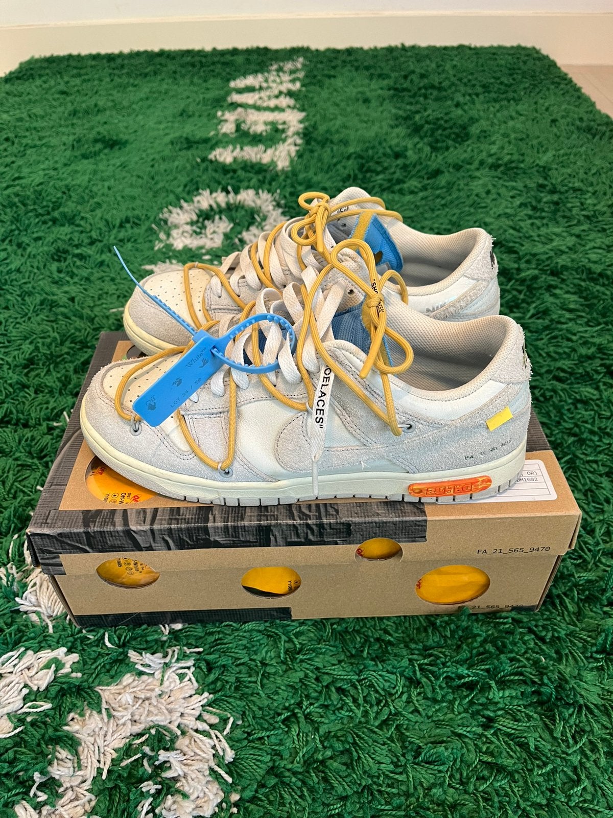 Nike x off white dunk low maat 42,5, Wit, Ophalen of Verzenden, Sneakers of Gympen, Zo goed als nieuw