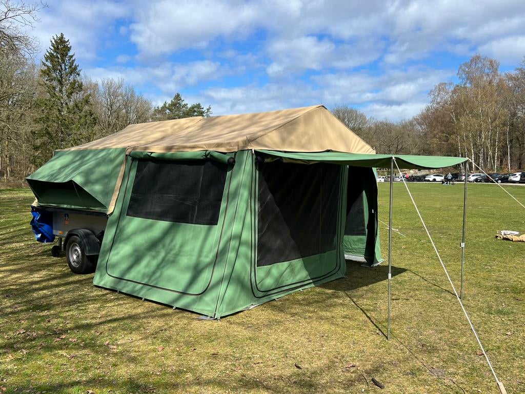 3dog scoutdog vouwwagen, Caravans en Kamperen, Ophalen, Tot en met 2, Aanwezig, Groen