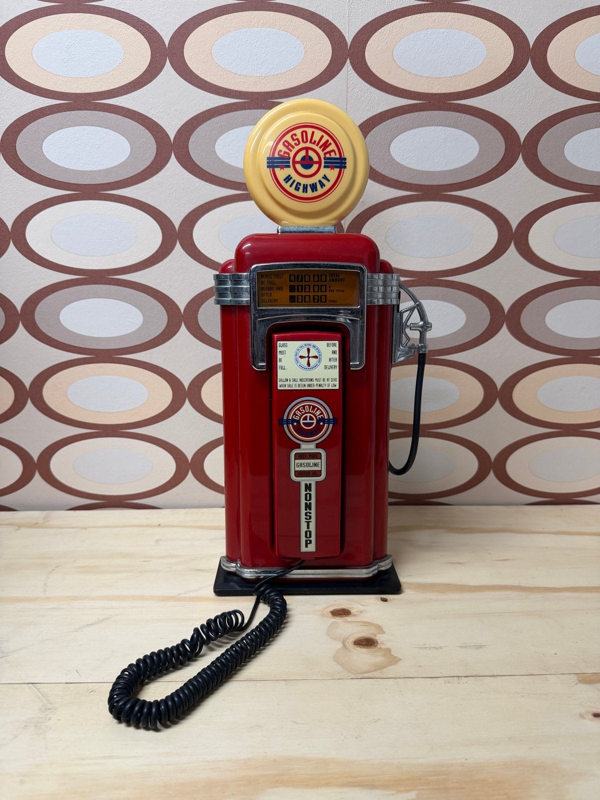 Vintage telefoon toestel - benzinepomp - fifties, Ophalen of Verzenden