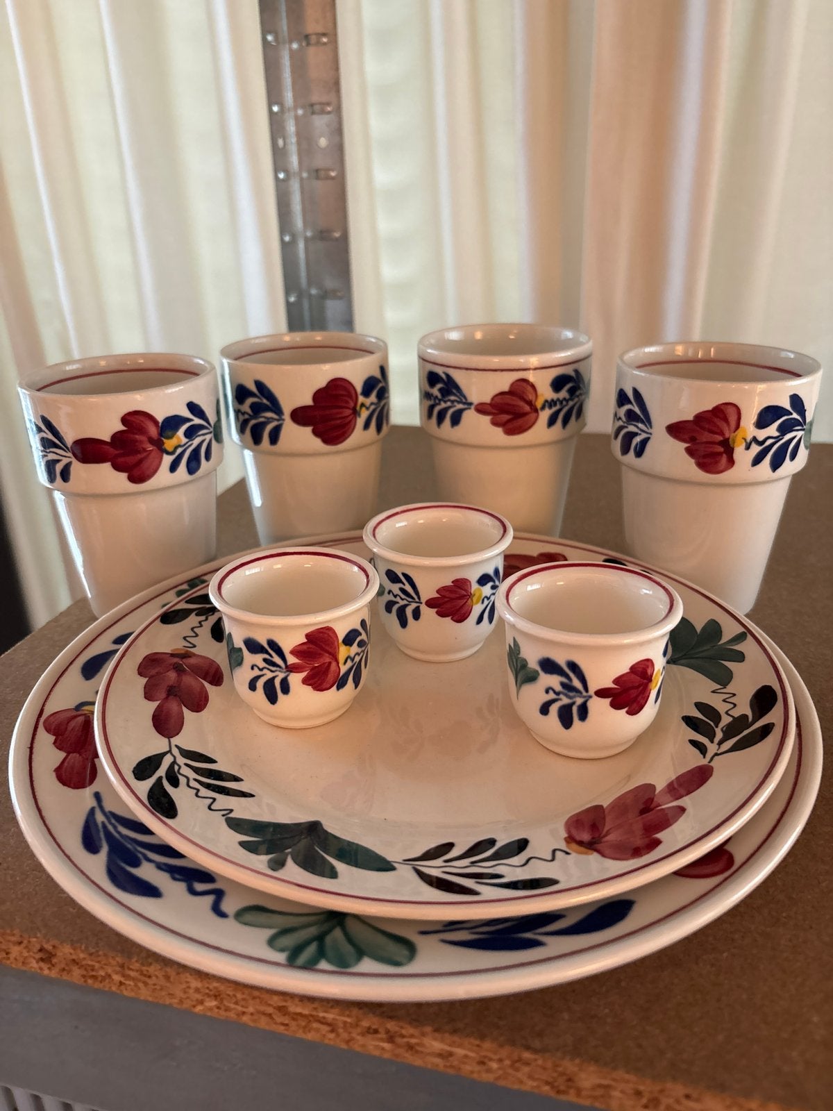 Vintage Royal Boch Boerenbont servies, Gebruikt, Landelijk/Boerenbont, Ophalen of Verzenden, Bord(en)