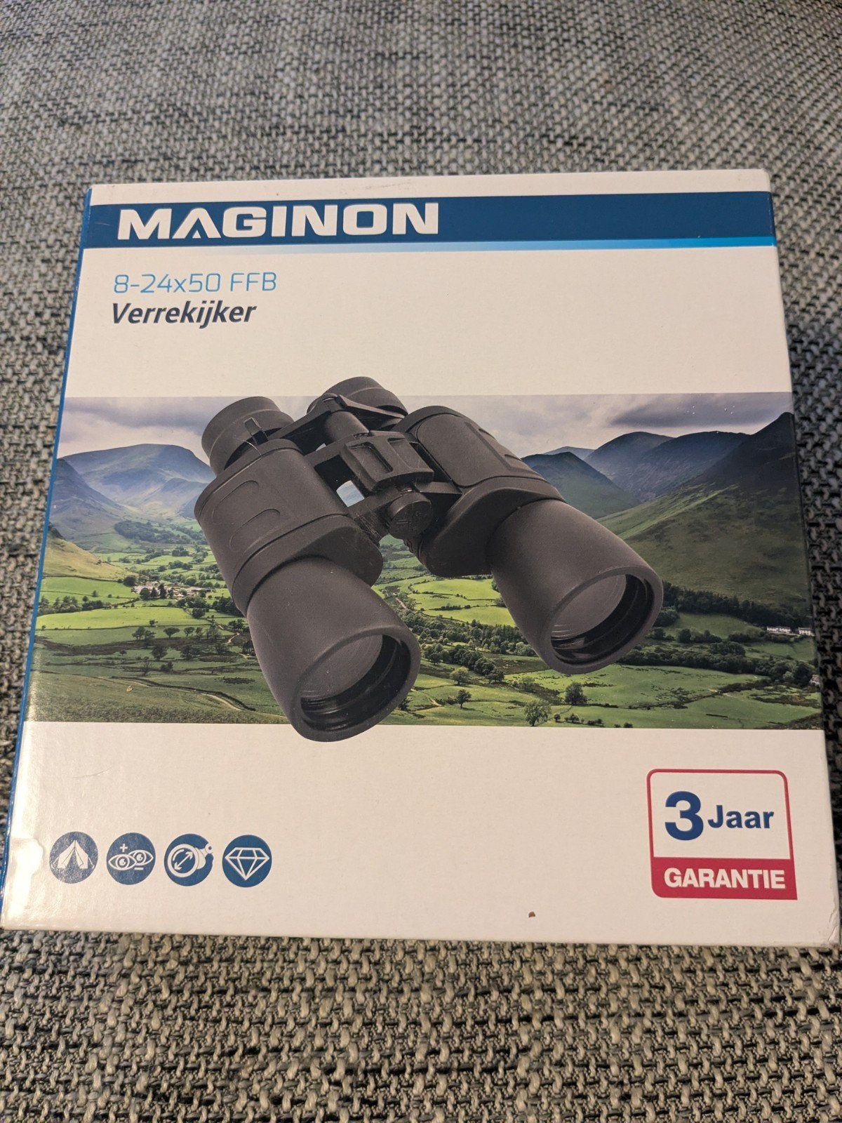Verrekijker 8-24x50 FFB Nieuw in doos met tasje, riem doekje, Dakkant (recht), Nieuw, Ophalen of Verzenden, 8 tot 12x