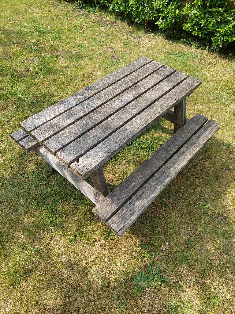 picknick tafel kinderen, Tuin en Terras, Kinderpicknicktafel, Gebruikt, Ophalen of Verzenden, Rechthoekig