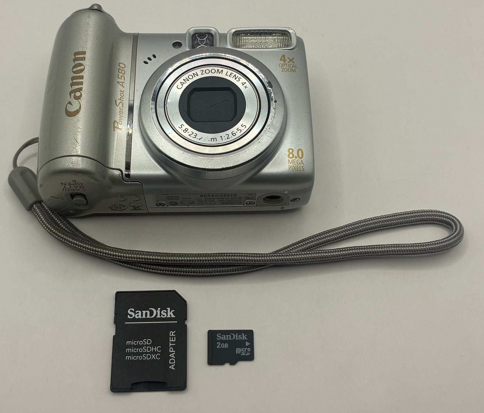 Canon PowerShot A580 - compact camera, Ophalen of Verzenden, Zo goed als nieuw, Canon, 4 t/m 7 keer