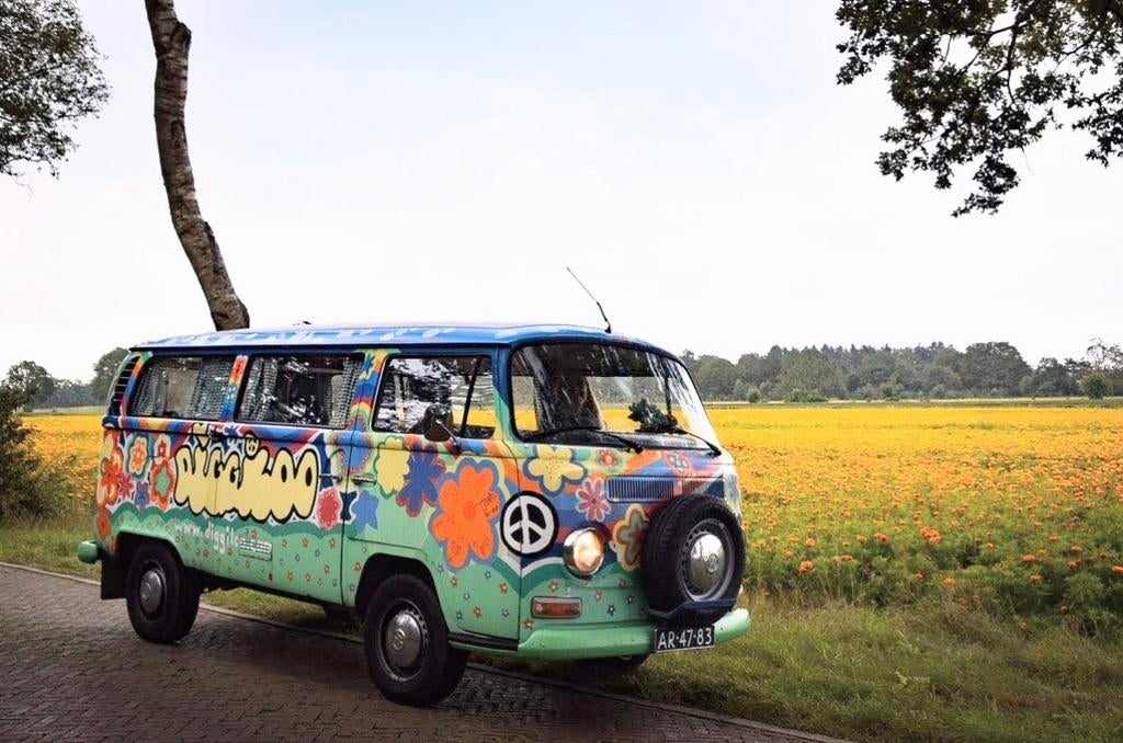 Volkswagen T2 - 1971 - Diggiloo tourbus, Auto's, Oldtimers, Achterwielaandrijving, Overige kleuren, Handgeschakeld, Particulier