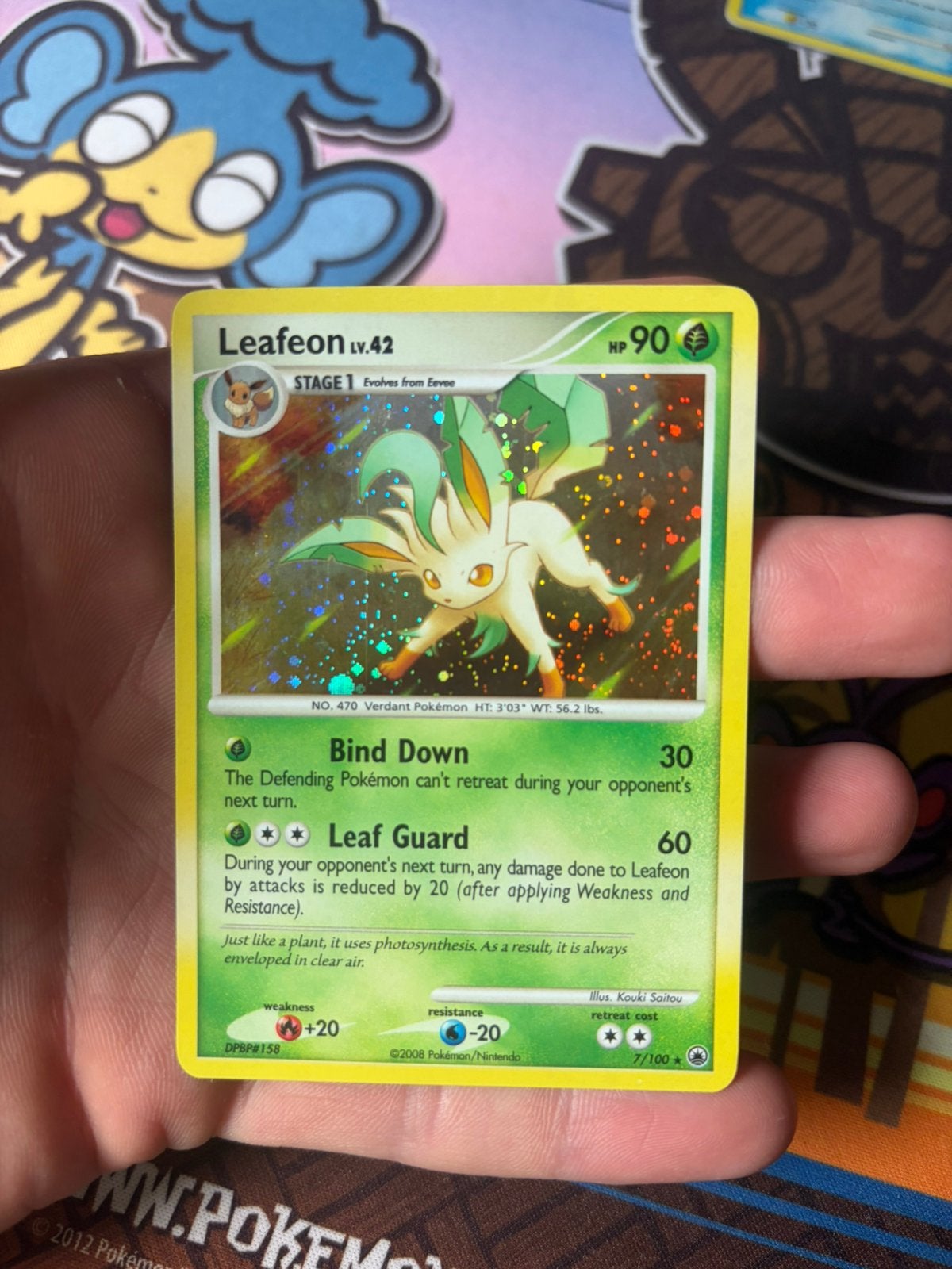 Leafeon (07) - Majestic Dawn - Exc + Swirl, Ophalen of Verzenden, Zo goed als nieuw