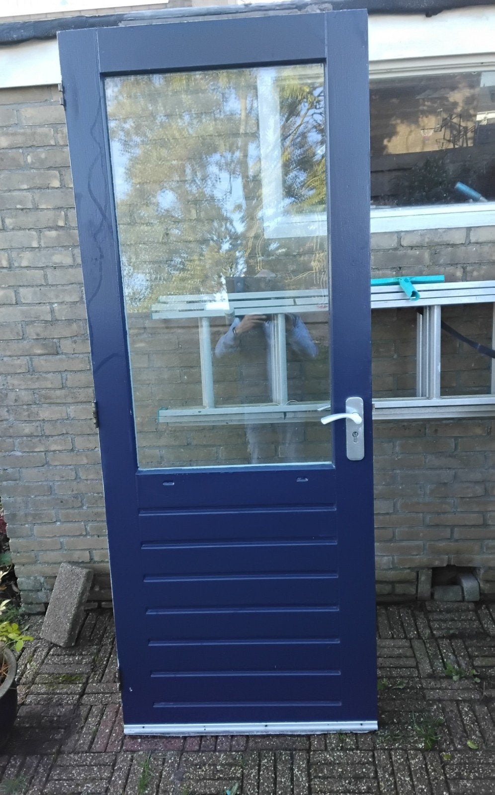hardhouten deur, Ophalen, 80 tot 100 cm, Buitendeur, 200 tot 215 cm