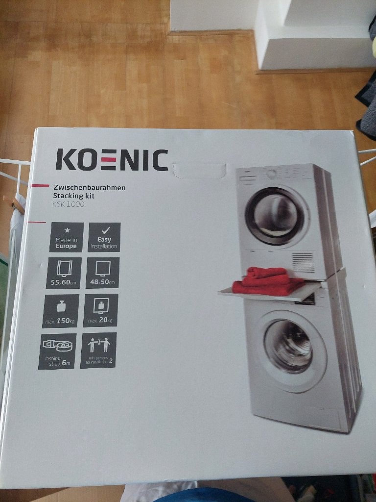 KOENIC Universele stapelkit met lade (KSK-1000), Witgoed en Apparatuur, Ophalen, Nieuw